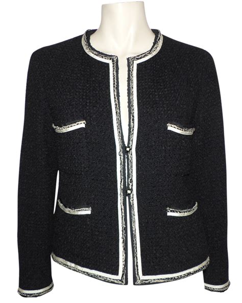 veste chanel noire occasion|Chanel blazers for sale.